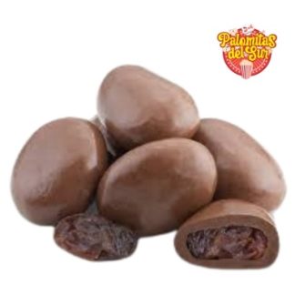 Pasas bañadas con chocolate: 75 Gr.